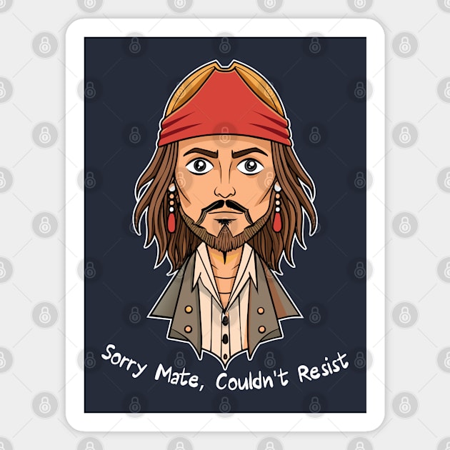 Jack Sparrow Magnet by CatCoconut-Art